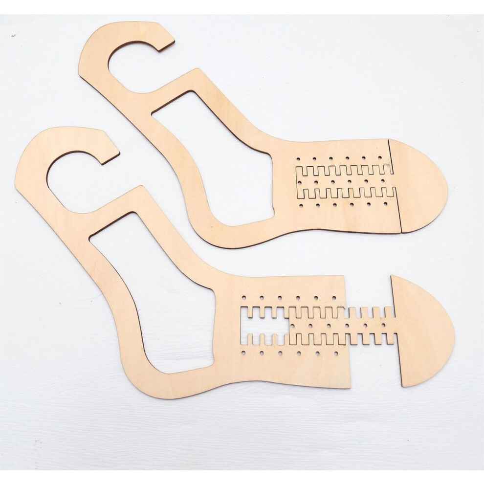 Wooden Sock Blockers for Knitting and Crochet 2 Pcs