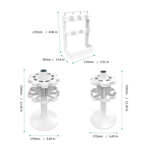 Support rotatif pour micropipettes de laboratoire, 12 emplacements 2