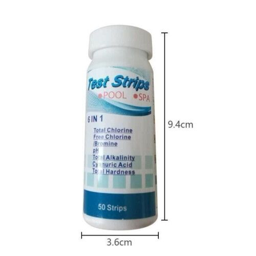 Bandelettes de test pH 6 DANS 1 100PCS Détection rapide Pour piscine et spa 2