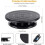 Περιστρεφόμενη βάση για κέικ - HAUTSTORE - 27cm - Μαύρο - Αξεσουάρ ψησίματος - Ανθε 3