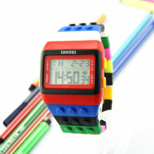 Montre-bracelet numérique unisexe colorée Kiplyki en gros