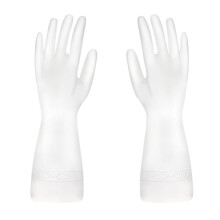 Txmfgh reusable long sleeve rubber dishwashing gloves 11.8