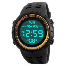 Montre numérique LED pour homme avec fonction date, idéale pour les sports de plein air