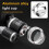 BORUiT RJ-5000 XM-L2 + 2 * R2 LED Προβολέας 8000LM 4 Λειτουργιών Αδιάβροχη Επαναφορτιζόμε 3