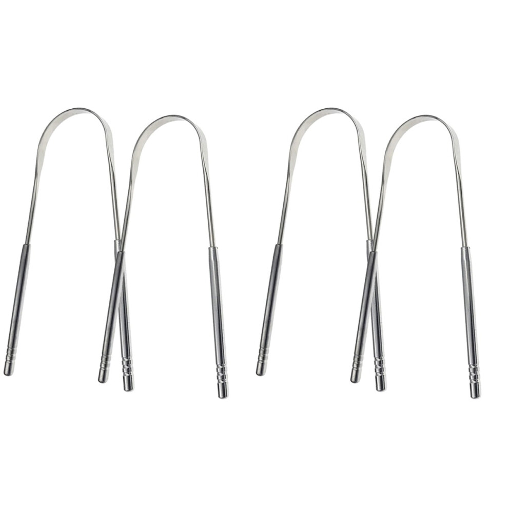 Metal Tongue Scraper Professional 4 pcs
