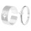 Women's geometric airplane ring set with adjustable opening 1