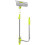 Window cleaner with telescopic handle, extendable at a smart angle, and double-sided exterior window squeegee 2