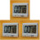 Digital Kitchen Timer Clock Magnetic Set of 3 White 1