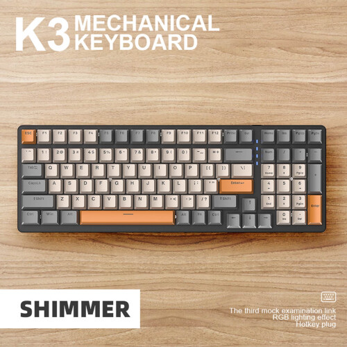 Gaming Keyboard Mechanical Red Switch 100-Key Type-C Wired