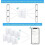 WiFi Smart Roller Shutter Switch, Intelligent Wall-Mounted Curtain Switch Compatible with Alexa, Smart Life, Google 3