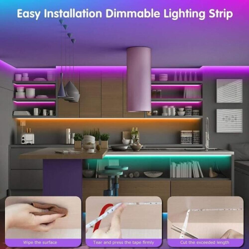 ZGEER LED Strip - 15m - Multicolor - Dimmable - Bluetooth Control 2