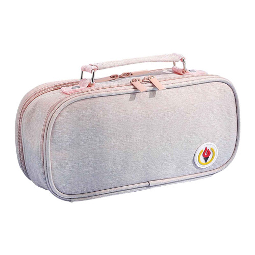 VALSEEL pencil case Oxford cloth double zipper large