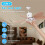 ROSNEK Ventilateur de plafond 52 cm 40W LED dimmable 2000 lm E27 - 3 vitesses, télécommande 2
