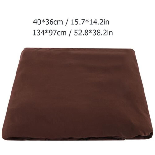 Housse de canapé extensible grise pour canapé d'angle 3+2 places - polyester, lavable 2
