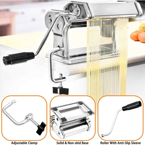 Stainless Steel Pasta Maker Roller for Spaghetti and