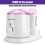 Θερμαντήρας κεριού MXZZAND 3 σε 1 800ml — 180W, Ρυθμιζόμενη θερμοκρασία, Λευκό/Ροζ 2