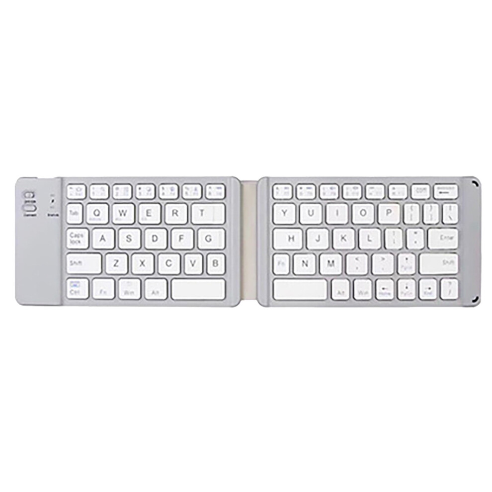 Foldable Bluetooth Keyboard Ultra-Thin Portable White 908436395366