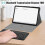 Teclado para Samsung Galaxy Tab A9 Plus 11 polegadas 2023 SM-X210-X216-X218 AZERTY com capa rígida para tablet com tela sensível a 3