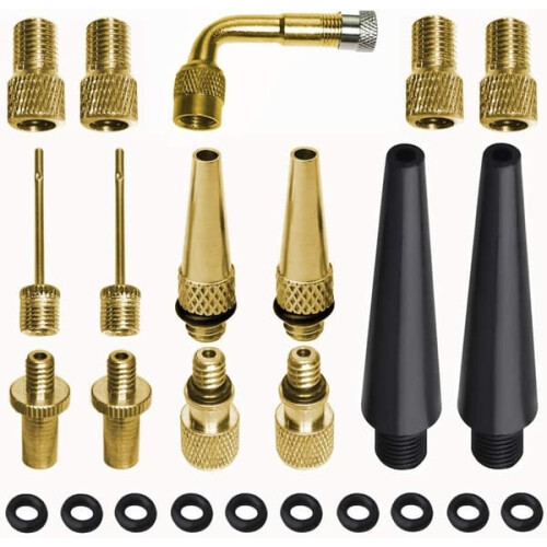 Bicycle Valve Adapter DV SV AV with Sealing Ring 25 pcs