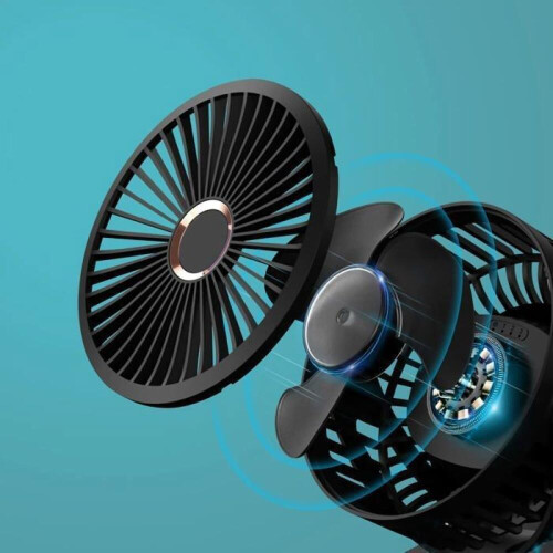 USB-ventilator, 5000mAh draagbare ventilator, mini-tafelventilator, kleine ventilator, 720 draaibaar 1