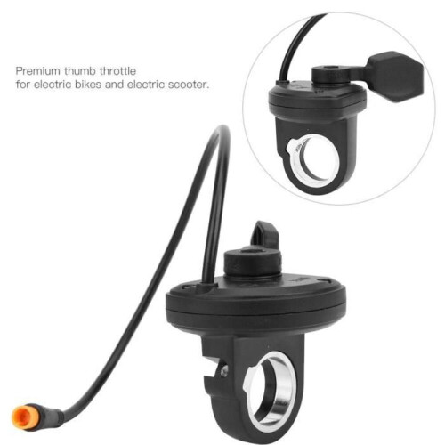Qiilu 108X/L Thumb Throttle Controlled Speed Electrical Left Thumb Throttle Grip 1