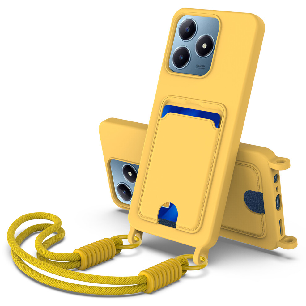 (Yellow) For Realme Note 60 / Realme Note 60X 4G / Realme C61 4G / Realme C61 (India) 4G / Realme Narzo N63 4G / Realme C63 4G Liquid Silic Yellow 6914296208603