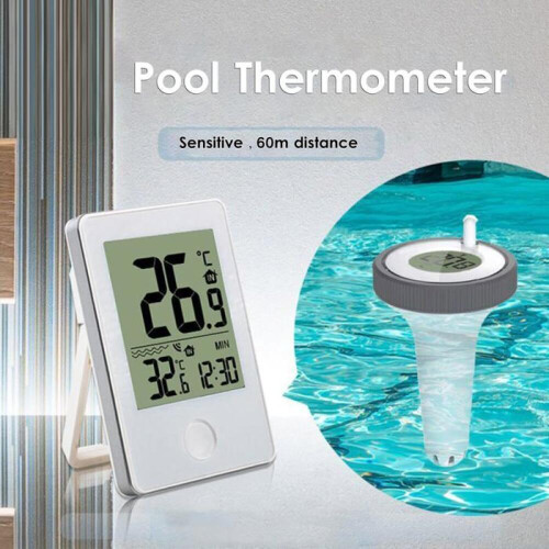 AIMOONSA Wireless Floating LCD Pool Thermometer - 60m Range 2
