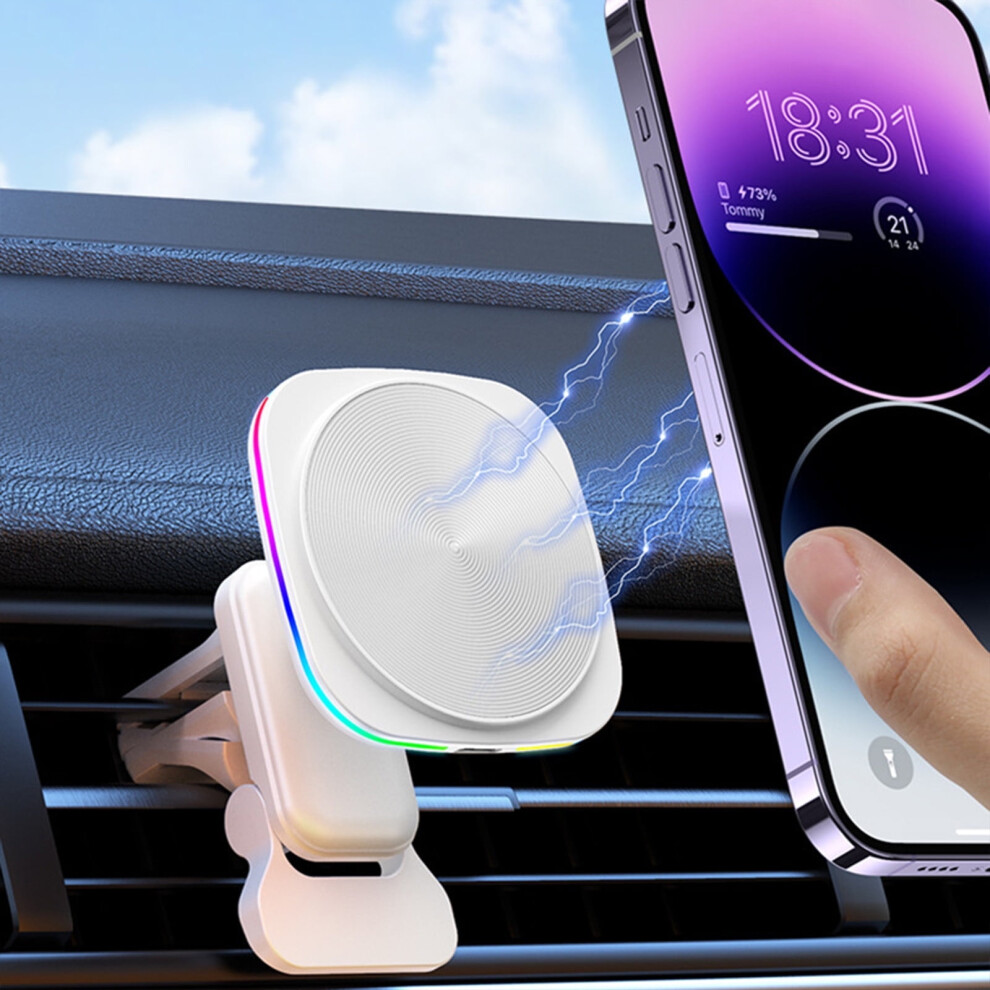 Txmfgh Car Wireless Charging Dock 15W Rgb Light 908436374170