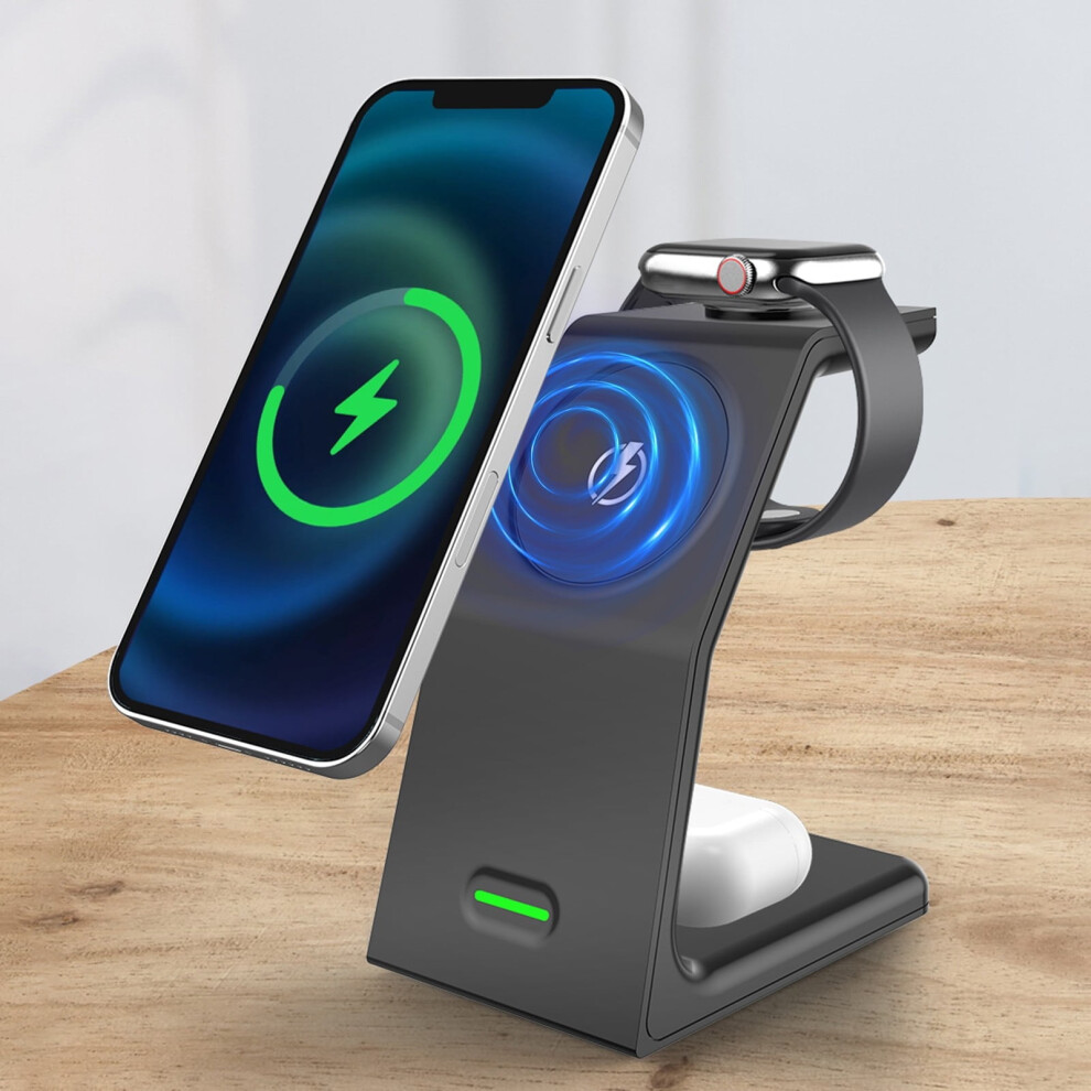 Txmfgh 3-In-1 Wireless Charger 15W For Watch Earphones 908436374385
