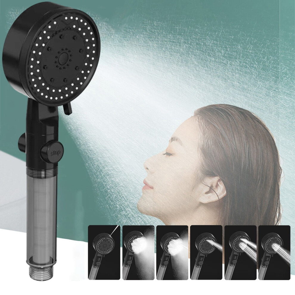 Turbo Pressurized Shower Head 10 Modes Water-Saving 908436395021