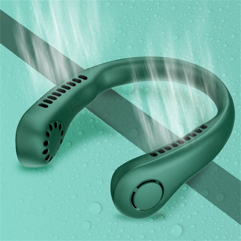 Neck Fan Rechargeable Bladeless Wearable 4-12H Runtime 908436396899