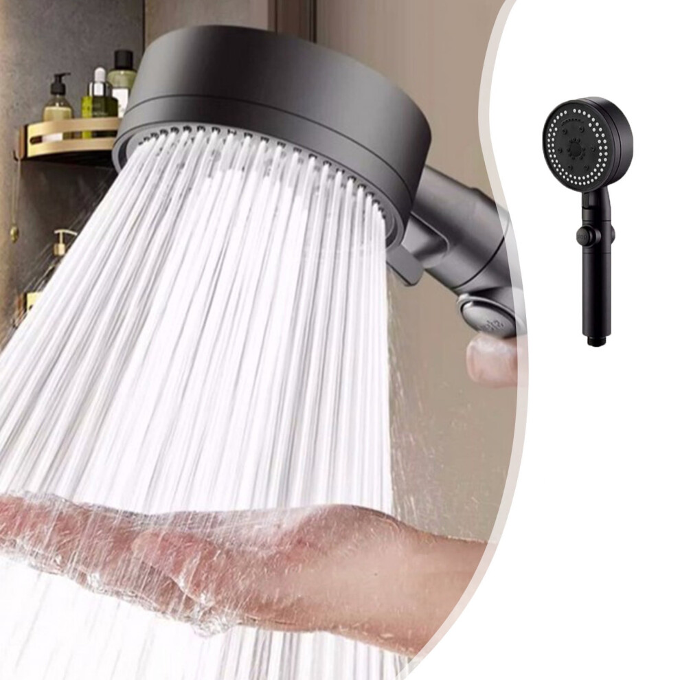 Txmfgh Turbo Shower Head Black 8-Mode High-Pressure 908436395083