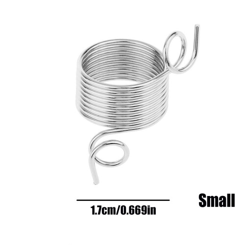 Knitting Thimble Stainless Steel Finger Ring 2 Sizes