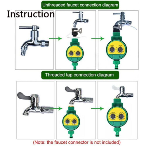 Irrigation Timer, Automatic Garden Watering, Waterproof LED Display Irrigation Controller 2
