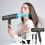 Ionic Hair Dryer with Diffuser and Nozzle for All Hair Types 1