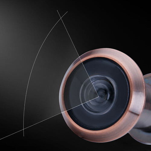Door Peephole Anti-Theft Wide-Angle 220 Silver 2