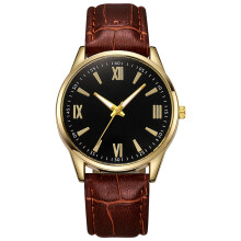 CHOII men's quartz watch brown strap 1 piece
