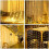 LED Light Curtains - 3m x 3m String Lights - 300 LEDs - Remote Control - 8 Flashing Modes 2