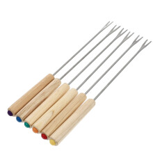 Chocolate Fondue Pot Set with Marshmallow Forks 6 Piece