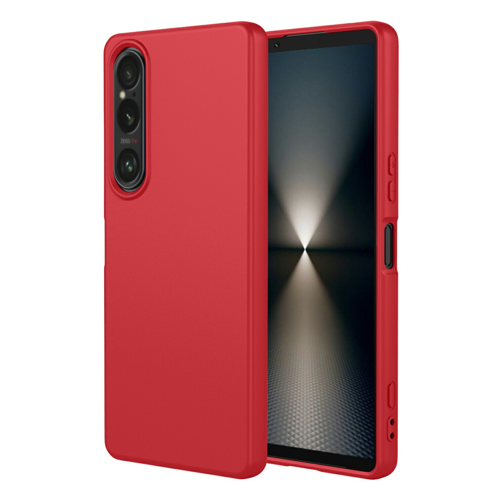 (Red) For Sony Xperia 1 Vii Case Soft Tpu Shockproof Protective Phone Cover Red 6914292626708