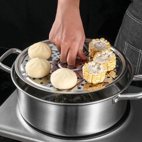 Stainless Steel Steamer Basket 2 pcs 1