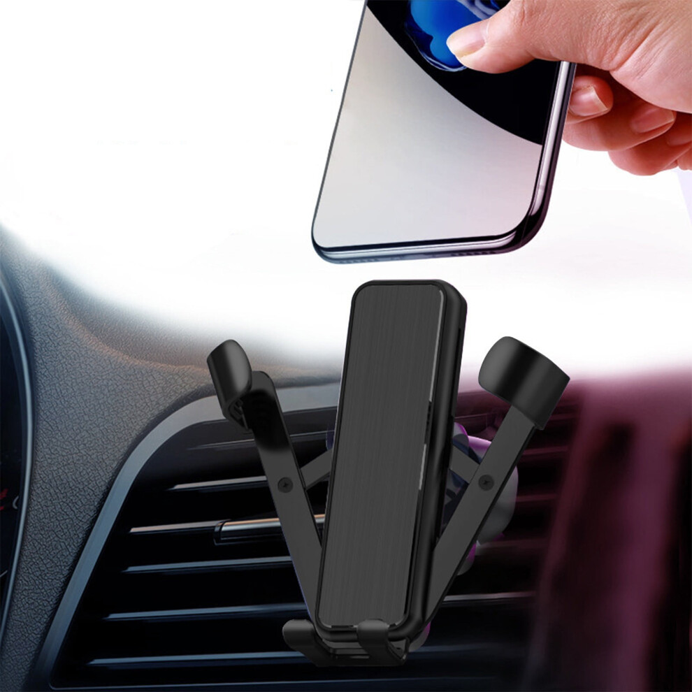 Aluminum Alloy Gravity Phone Mount With Magnetic Hold And 908436374675