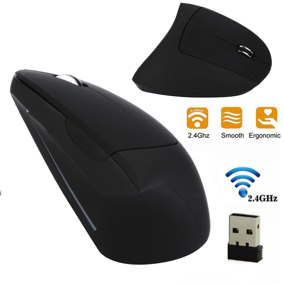 Ergonomic Vertical Wireless Mouse 1600 Dpi 908436388368
