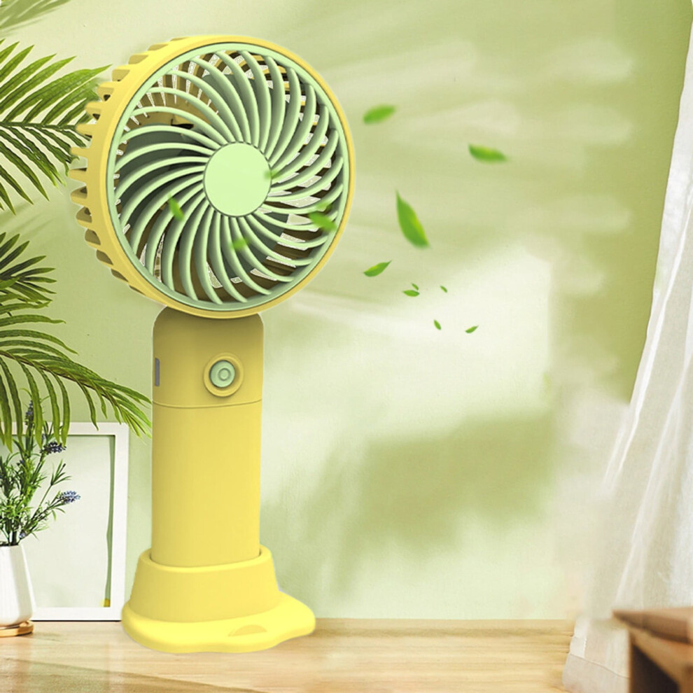 Usb Rechargeable Handheld Turbo Fan 3 Speeds 908436385053