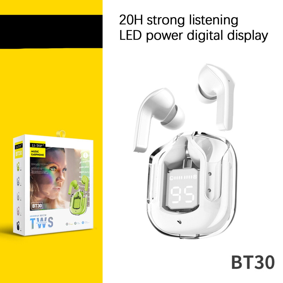 Lulshou Bt30 Transparent Wireless Bluetooth Headset With 971050955124