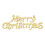Christmas tree letterboard gold electroplated plastic 1