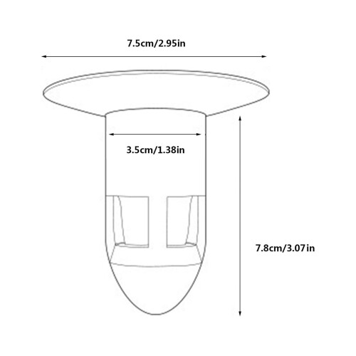 Bathroom Drain Strainer Insect-Proof Anti-Odor 1 Pack 2