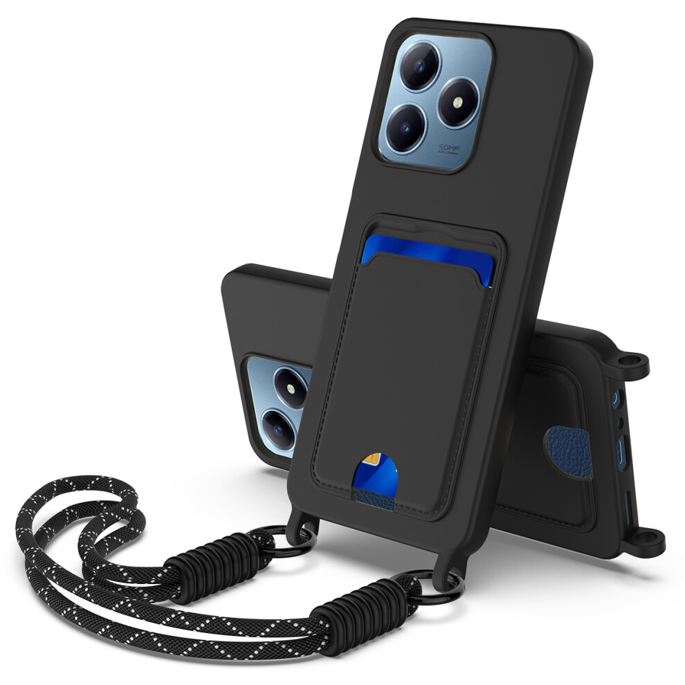 (Black) For Realme Note 60 / Realme Note 60X 4G / Realme C61 4G / Realme C61 (India) 4G / Realme Narzo N63 4G / Realme C63 4G Liquid Silic Black 6914298517239