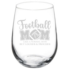 Verre à vin 17 oz (50 cl) - Cadeau humoristique pour maman de footballeur