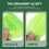 Sottobicchieri con foglie artificiali di Monstera, verdi, 200 pezzi 4